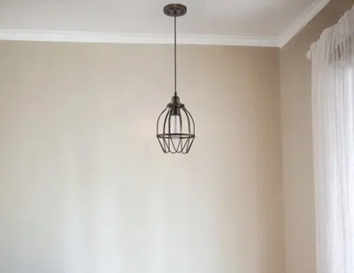 Homezia Antique Bronze Wire Pendant Hanging Light