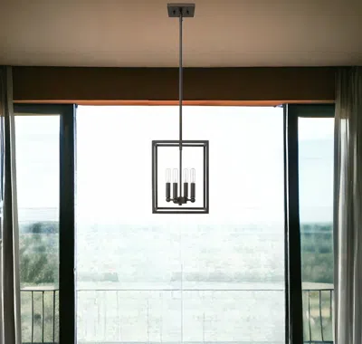 Homezia Cobar 4-light Oil-rubbed Bronze Pendant