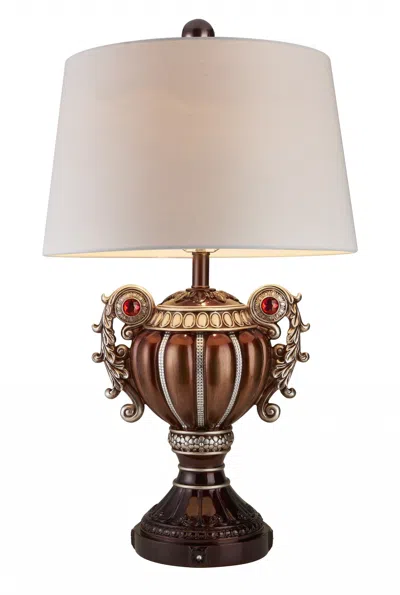 Homezia Tall Bronze Urn Shaped Table Lamp