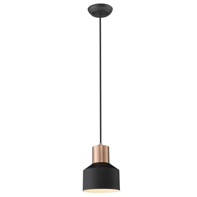 Homezia Matte Black And Rose Gold Pendant Hanging Light