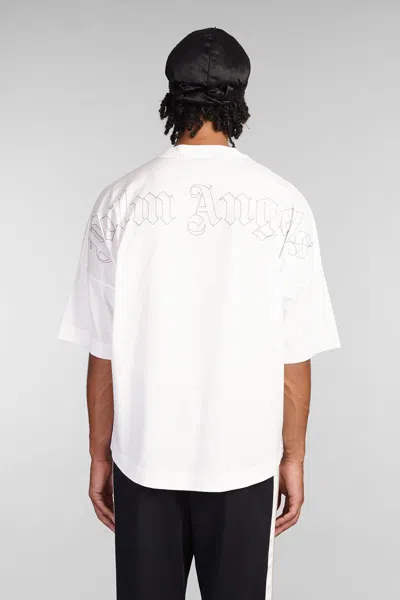 Palm Angels T-shirt In White Cotton In White