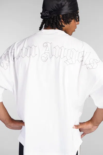 Palm Angels T-shirt In White Cotton In White