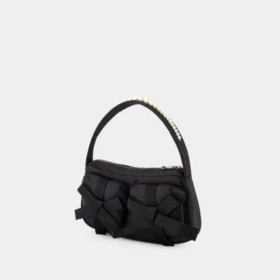 Shop Simone Rocha Utility Bow Crossbody In Black