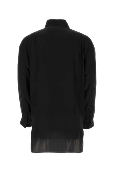 Yohji Yamamoto Silk Shirt Graphic Print Long Sleeves In Printed