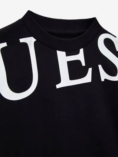 Guess Girls Logo Leggings Set In Black