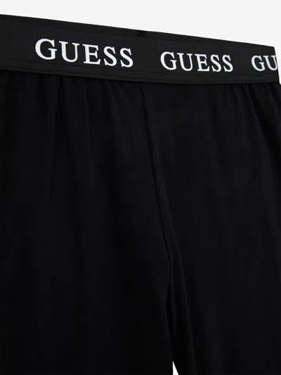 Guess Girls Logo Leggings Set In Black