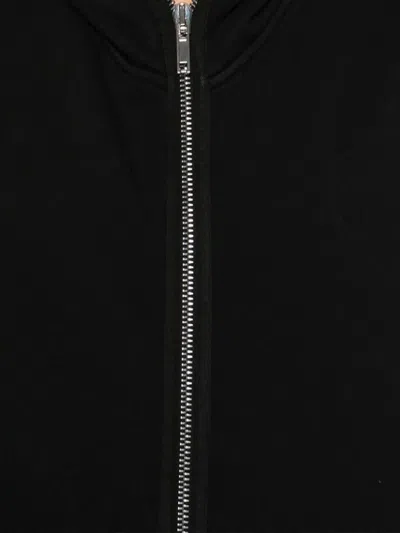 Rick Owens Drkshdw Gimp Zip-up Hooded Sweatshirt In Black
