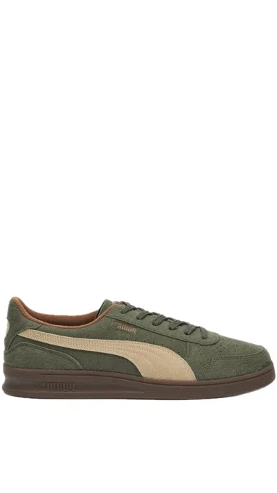 Shop Puma Indoor R-suede In Green