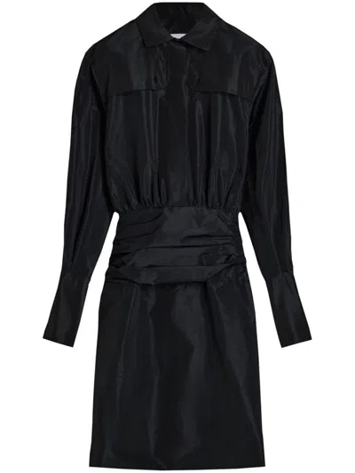 Patou Safari Mini Dress In Black