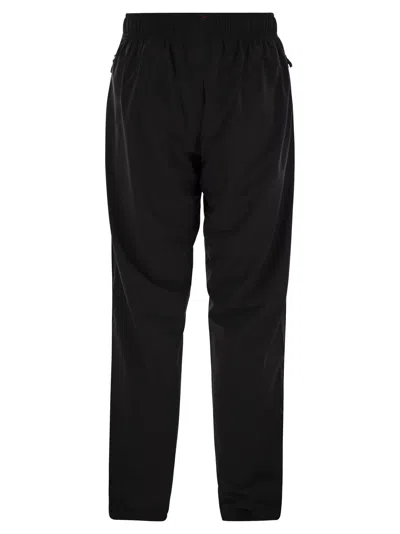 Moncler Technical Nylon Pants In Black
