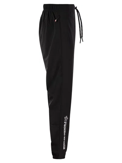 Moncler Technical Nylon Pants In Black