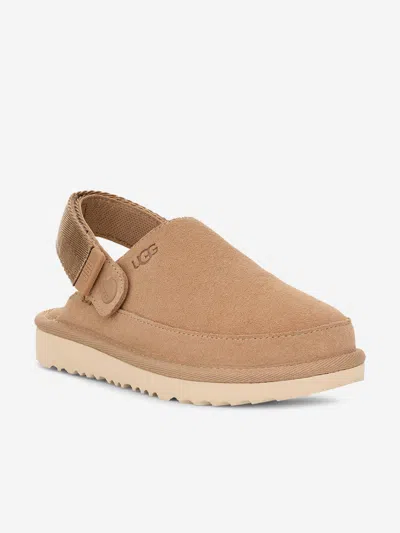 Ugg Girls Goldenstar Clogs In Beige