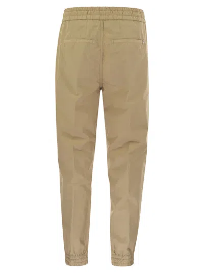 Dondup Alba - Cotton Jogger Trousers In Hazelnut