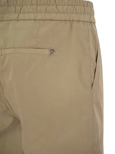 Dondup Alba - Cotton Jogger Trousers In Hazelnut