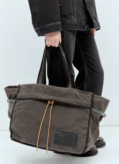 Shop Acne Studios Men Canvas Tote Bag In Gray