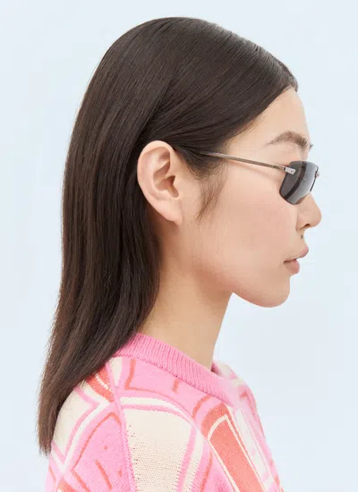 Acne Studios Women Rimless Sunglasses In Black