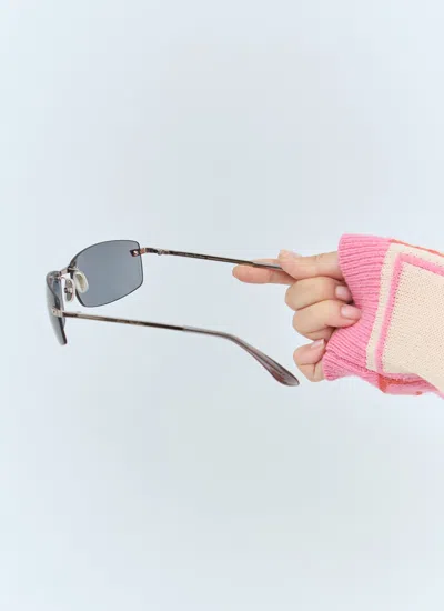 Acne Studios Women Rimless Sunglasses In Black