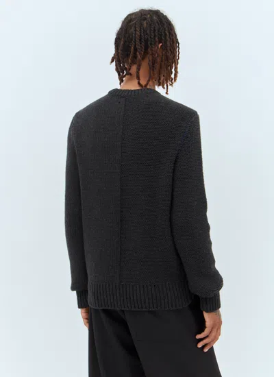Burberry Cashmere Sweater With Ekd Design In Black