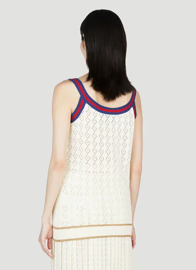 GUCCI GUCCI WOMEN G RHOMBUS KNIT TANK TOP 