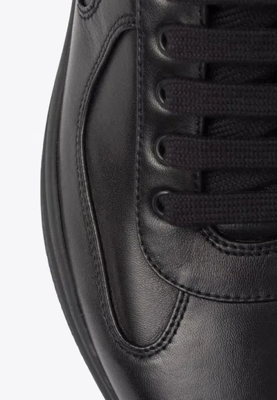 Prada Lace-up Sneakers In Black