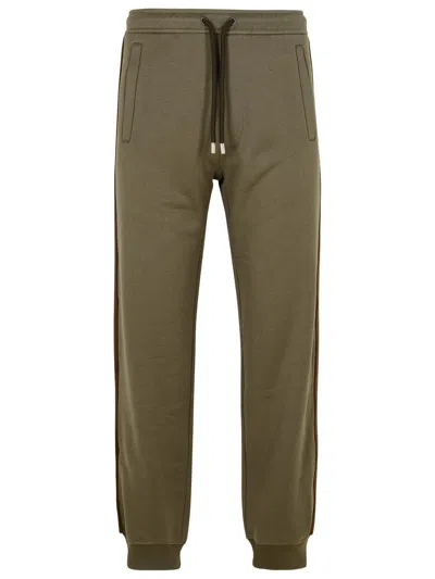 Lanvin Brown Cotton Jogger Pants In Brown