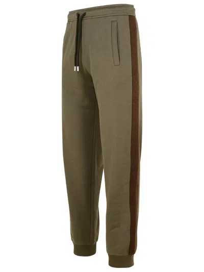 Lanvin Brown Cotton Jogger Pants In Brown
