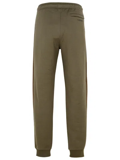 Lanvin Brown Cotton Jogger Pants In Brown
