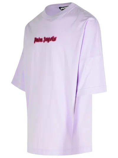 Palm Angels Neon Logo Oversize T-shirt In Multicolor