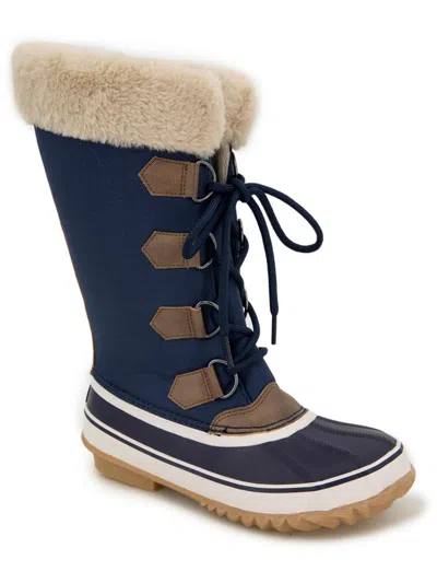 Jbu By Jambu Stormgate Womens Faux Fur Lined Duck Toe Winter & Snow Boots In Blue