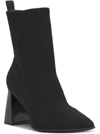 Inc Ximenaf Womens Knit Block Heel Booties In Multi