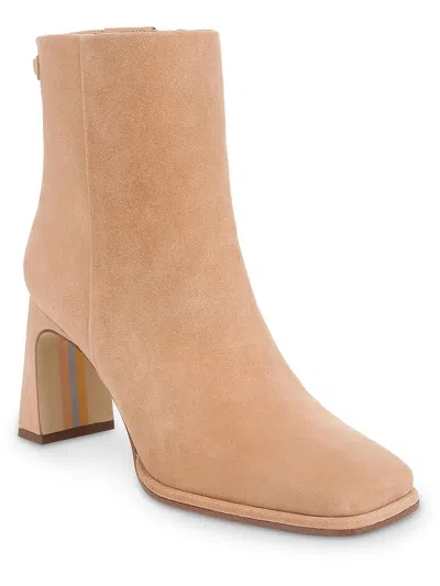 Sam Edelman Irie Womens Suede Square Toe Booties In Multi