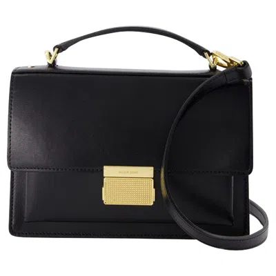 Golden Goose 'venezia' Black  Hand Bag With Lettering Logo And Clasp Closure In Black