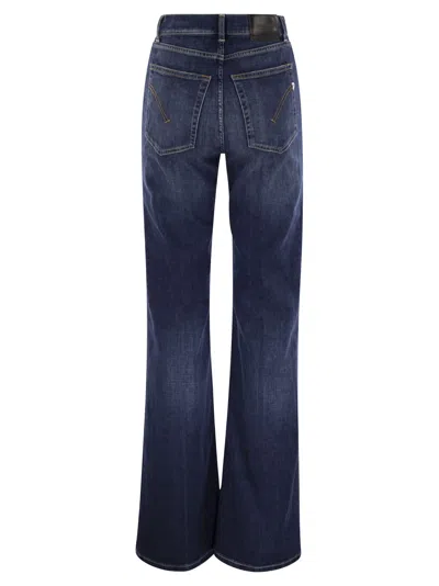 Dondup Pantalone Amber Blu In Dark Denim