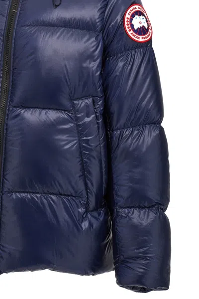 Shop Canada Goose Men 'crofton' Down Jacket In Blue