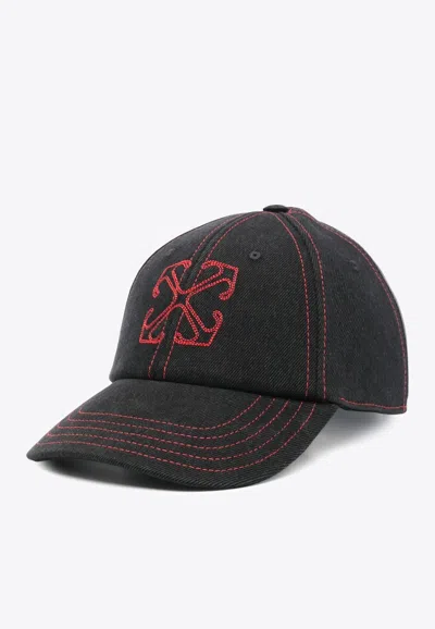 Off-white Arrow Baseball Cap In Black