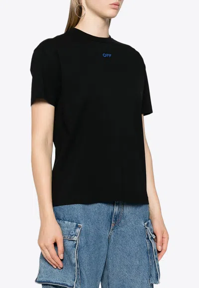 OFF-WHITE ARROWS EMBROIDERED CREWNECK T-SHIRT 