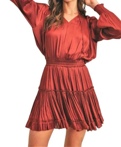 Reset By Jane She's A Classic Dress In Rust In Multi
