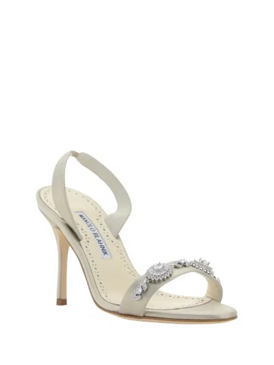 Shop Manolo Blahnik Sandals In Dcrm