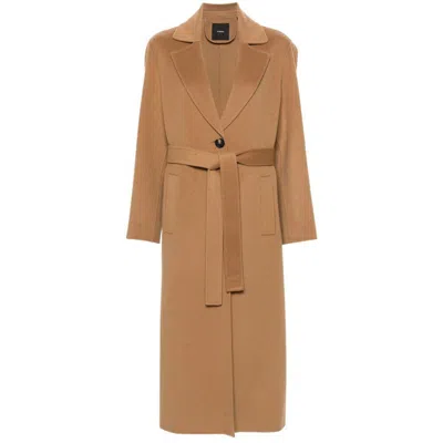 Shop Pinko Coats In Brown