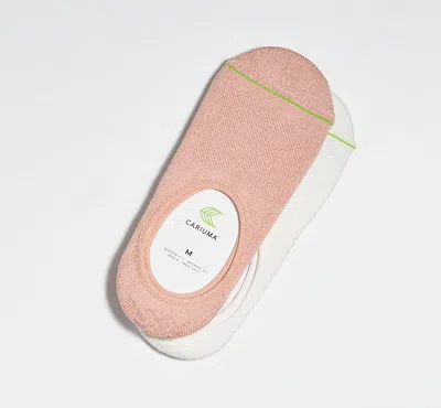 Cariuma No-show Socks Rose/white Pack In Rose/white