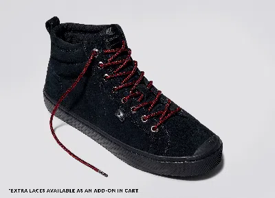 Cariuma Oca Suede High-top Sneakers In All Black