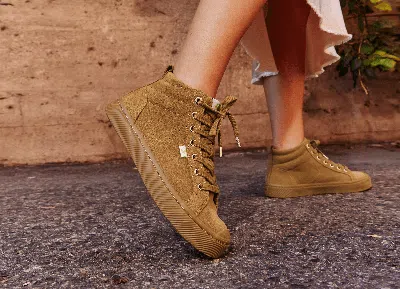 Cariuma Oca Therma High All Camel Vegan Suede Boot Women In All Camel