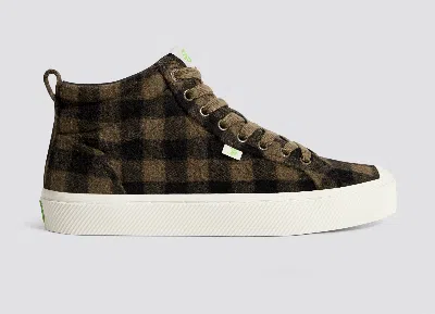 Shop Cariuma Oca High Brown Plaid Sneaker Men