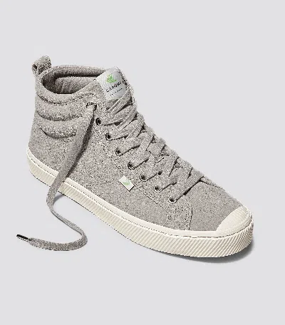 Cariuma Oca High Cloud Grey Suede Sneaker Women In Cloud Grey