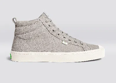 Cariuma Oca High Cloud Grey Suede Sneaker Women In Cloud Grey