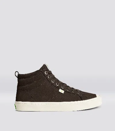 Shop Cariuma Oca High Dark Brown Suede Sneaker Men