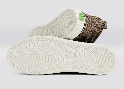 Cariuma Oca High Stripe Leopard Print Suede Sneaker Men In Leopard Print