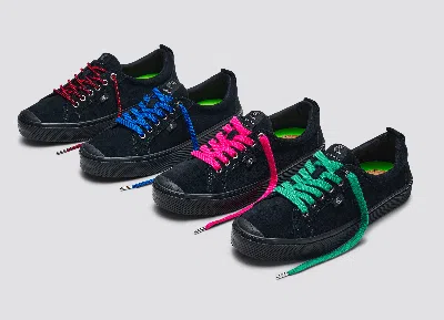 Cariuma Oca Low All Black Suede Sneaker Men In All Black