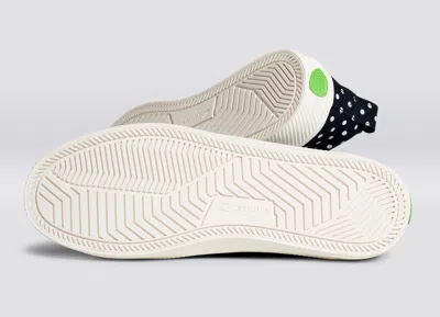 Cariuma Oca Low Black Canvas White Polka Dots Sneaker Men In Black Polka Dots