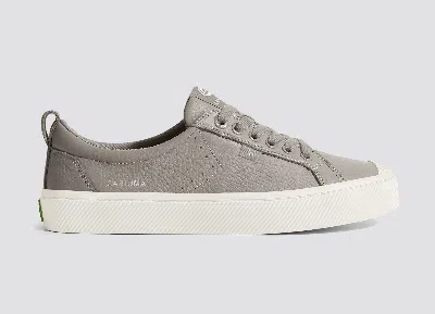 Shop Cariuma Oca Low Grey Premium Leather Sneaker Men